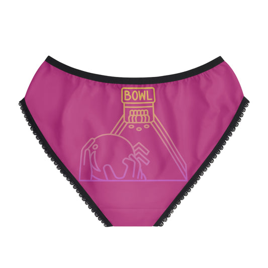 Women's Briefs: Bowling Pink