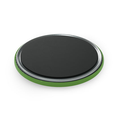 Button Magnet, Round (1 & 10 pcs): Dragons Green