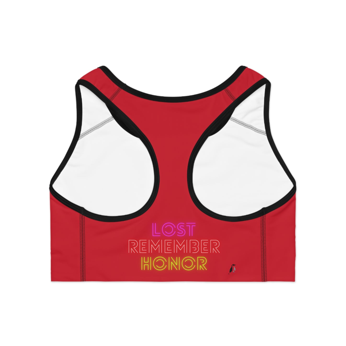 Sports Bra: Football Dark Red