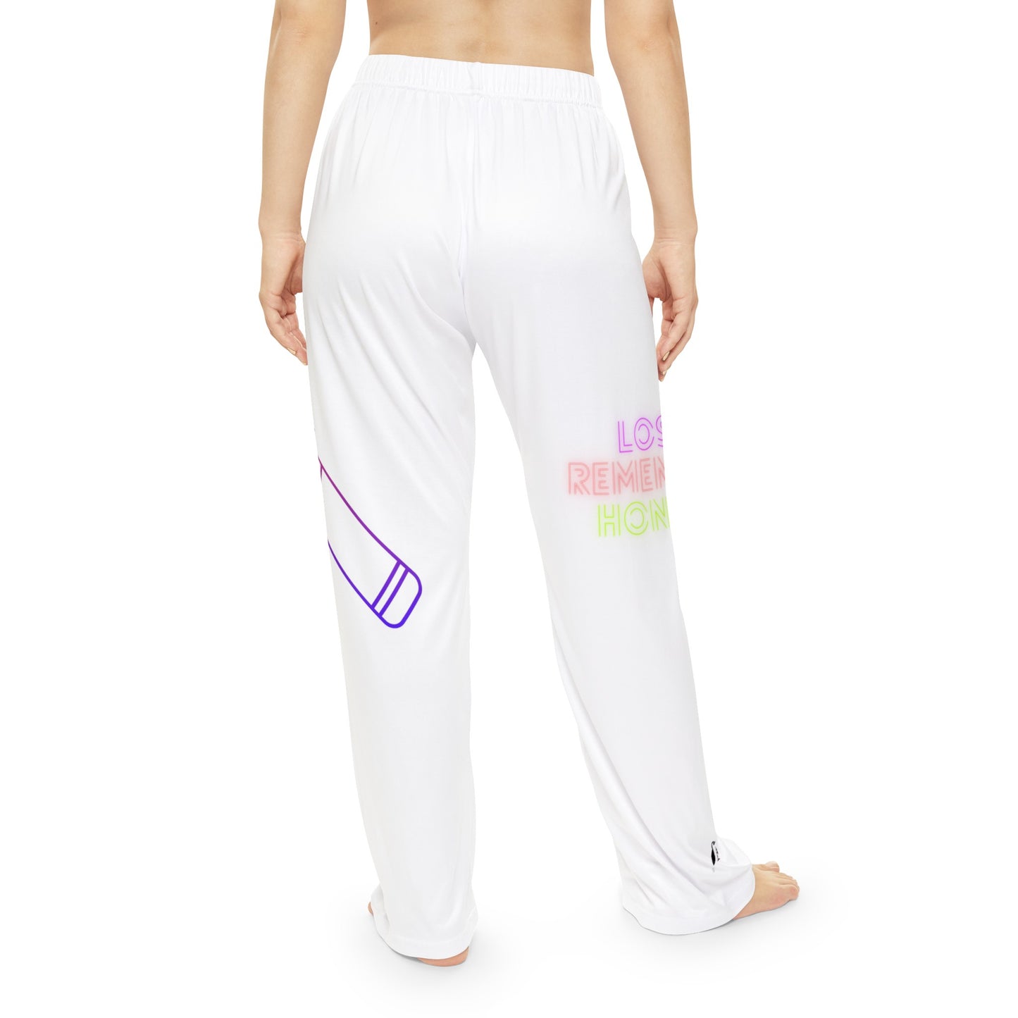 Women's Pajama Pants: Music White