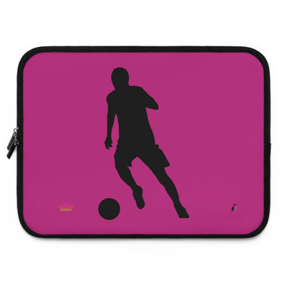 Laptop Sleeve: Soccer Pink