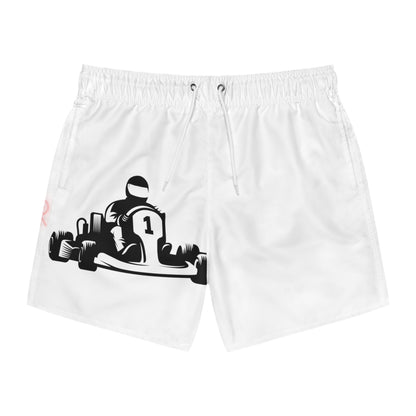 Swim Trunks: Racing White