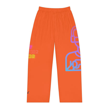 Women's Pajama Pants: Gaming Orange