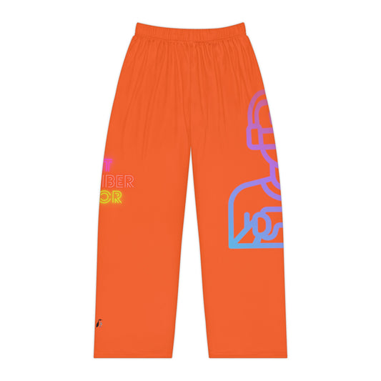 Women's Pajama Pants: Gaming Orange