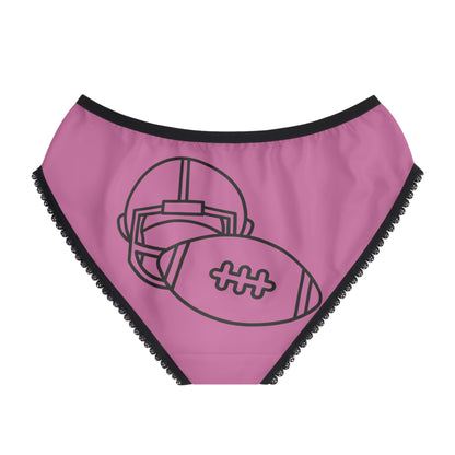 Women's Briefs: Football Lite Pink