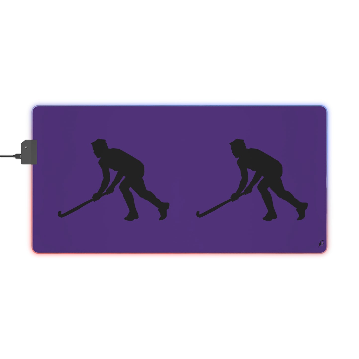 LED Gaming Mouse Pad: Hockey Purple