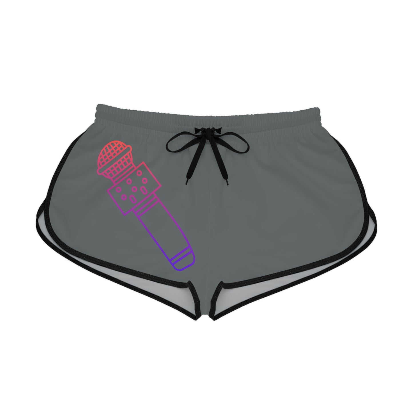 Women's Relaxed Shorts: Music Dark Grey