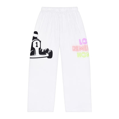 Men's Pajama Pants: Racing White