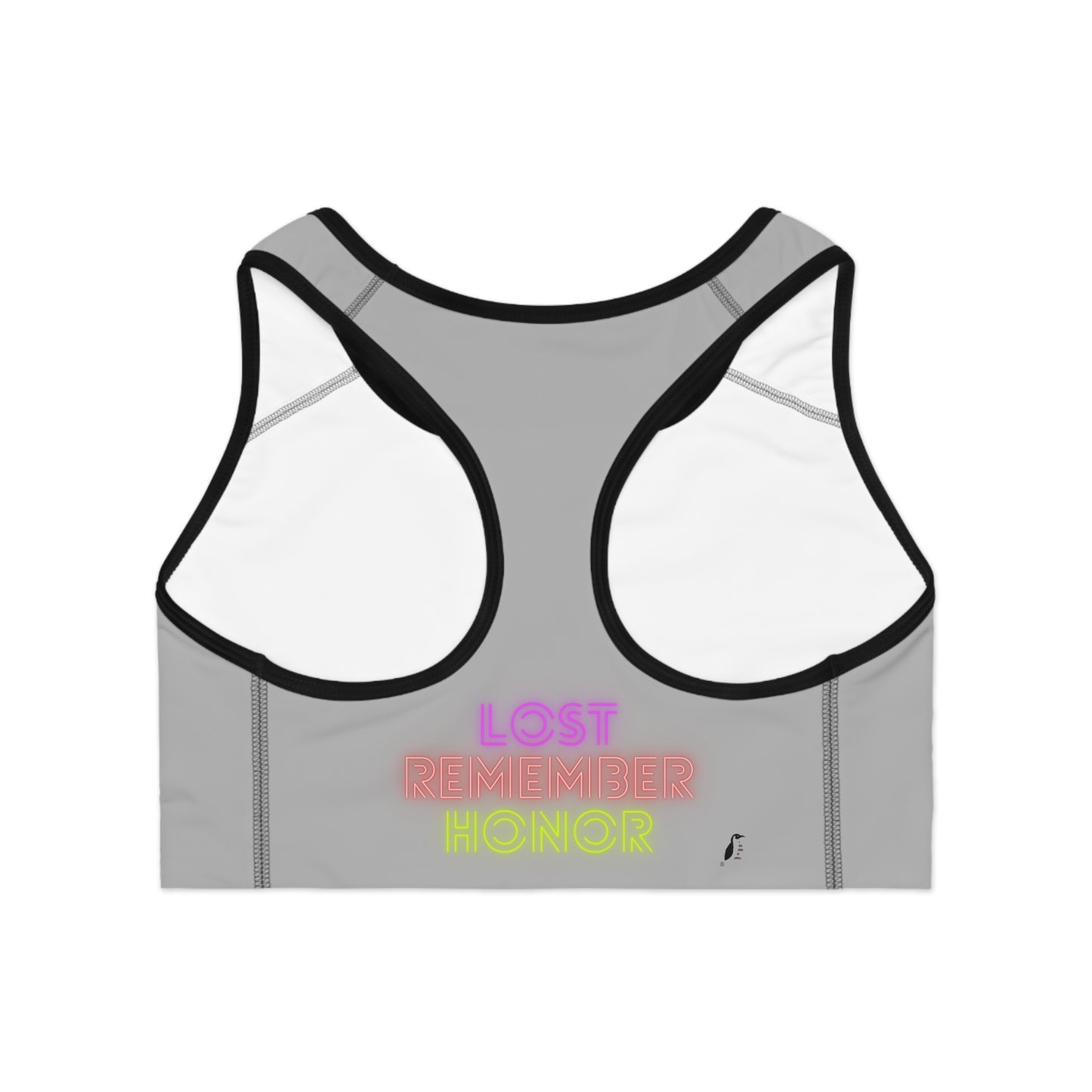 Sports Bra: Fishing Lite Grey