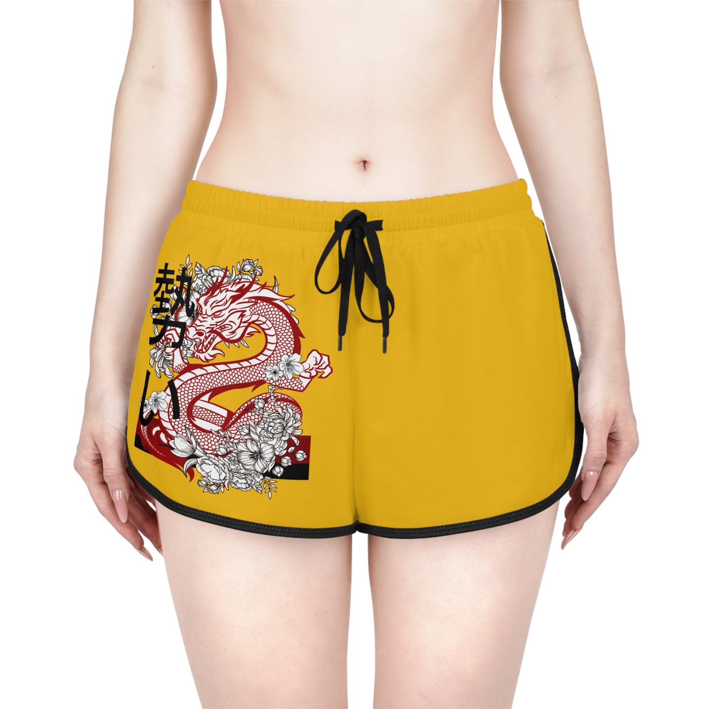 Women's Relaxed Shorts: Dragons Yellow