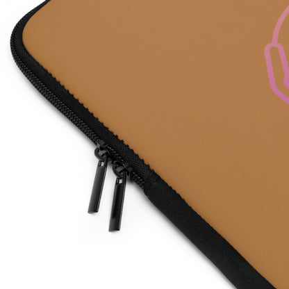 Laptop Sleeve: Bowling Lite Brown