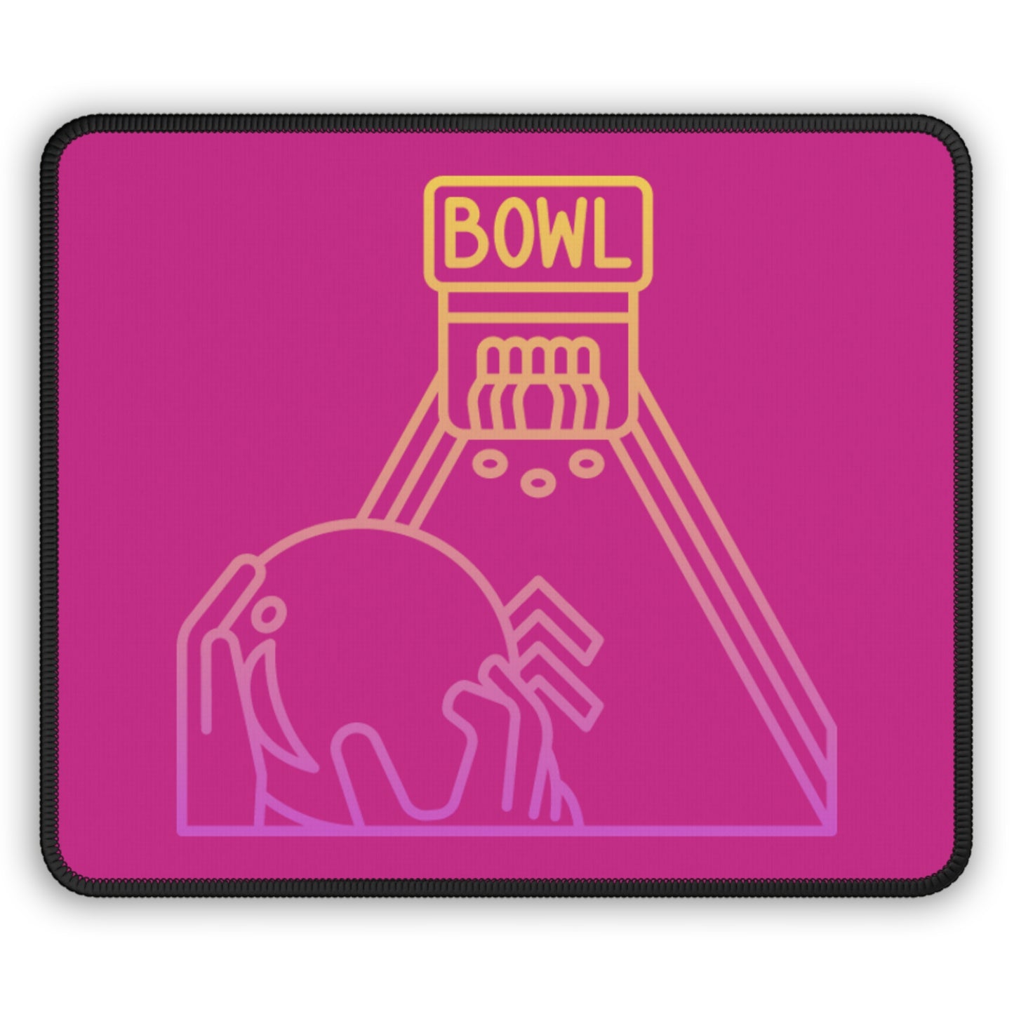 Gaming Mouse Pad: Bowling Pink