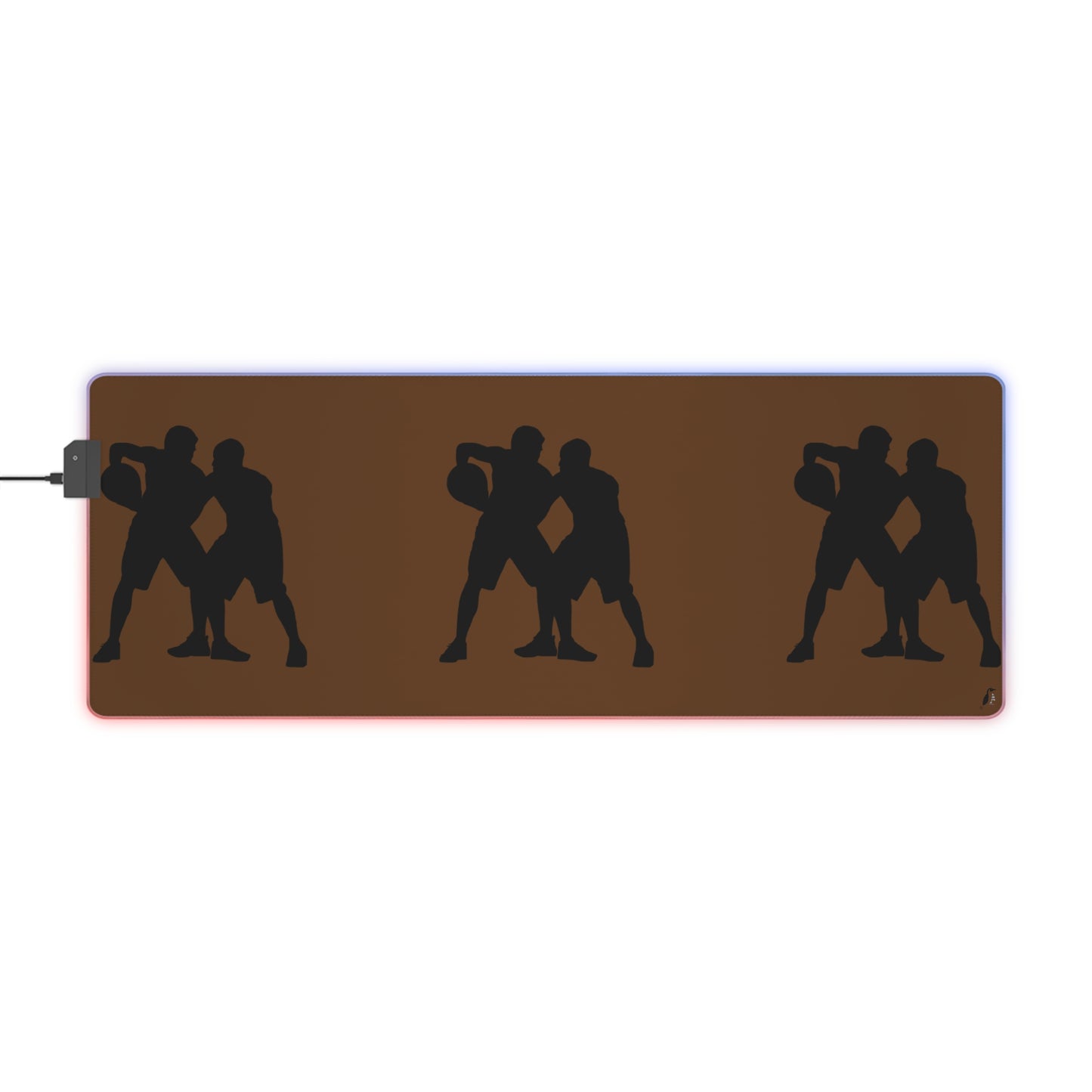 LED Gaming Mouse Pad: Basketball Brown