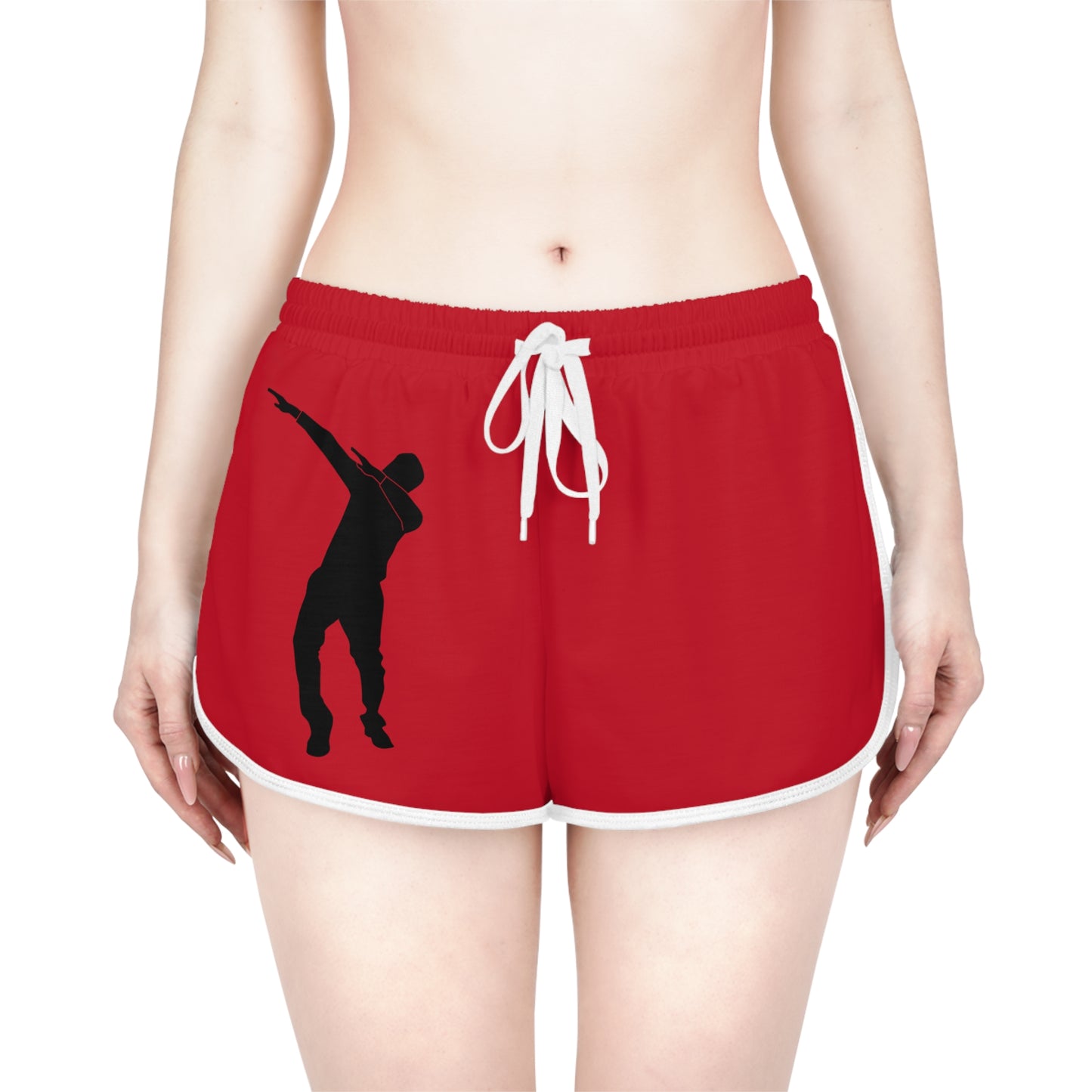 Women's Relaxed Shorts: Dance Dark Red