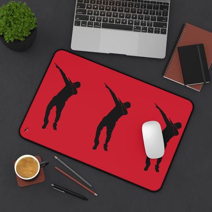 Desk Mat: Dance Dark Red