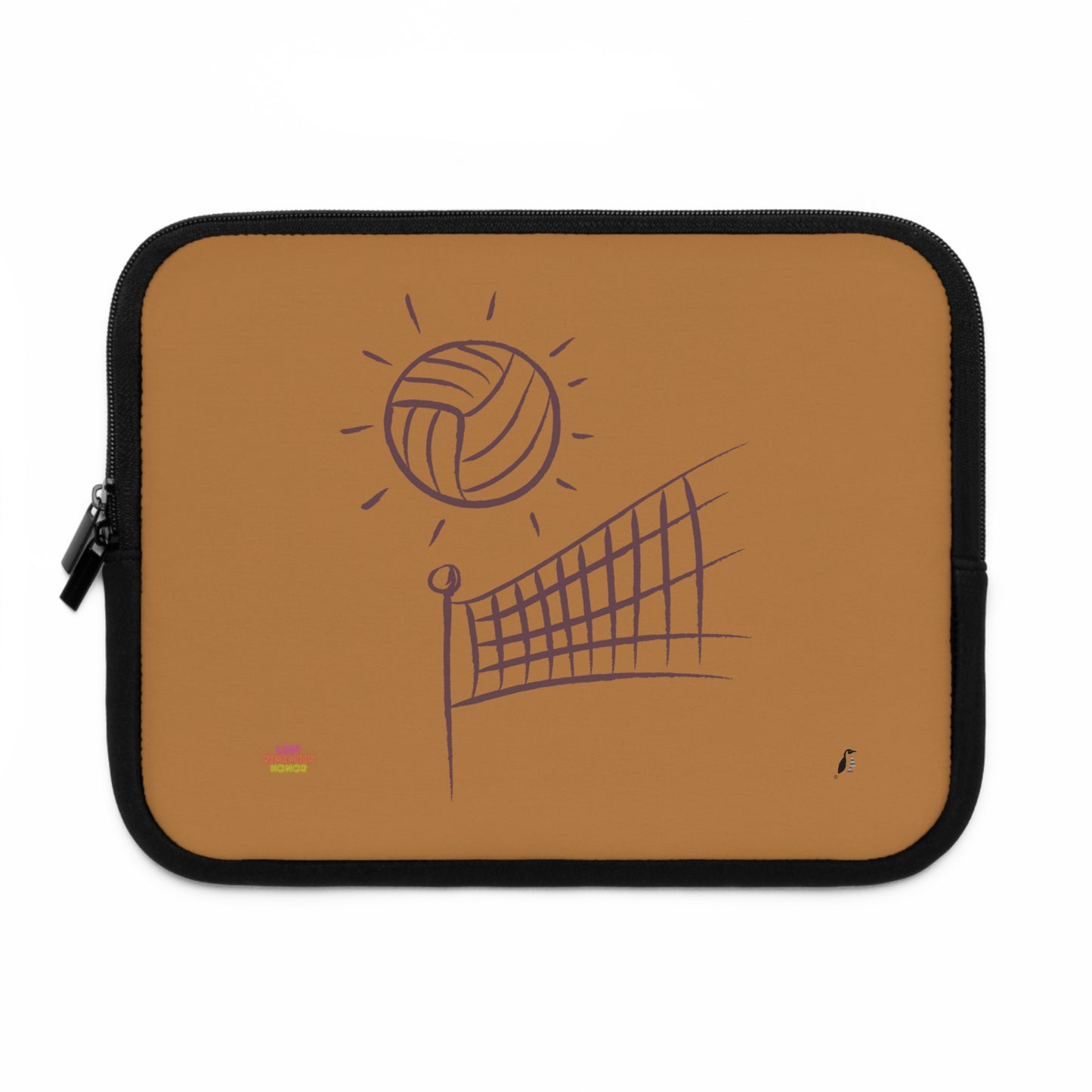 Laptop Sleeve: Volleyball Lite Brown