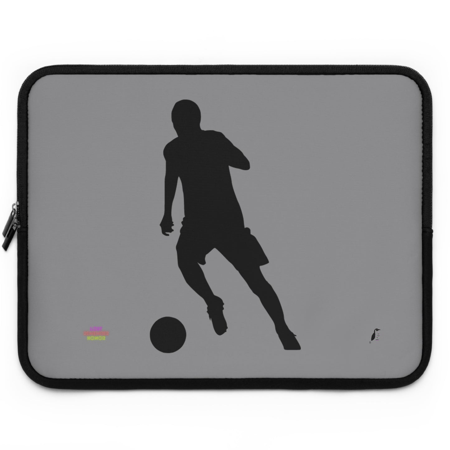 Laptop Sleeve: Soccer Grey