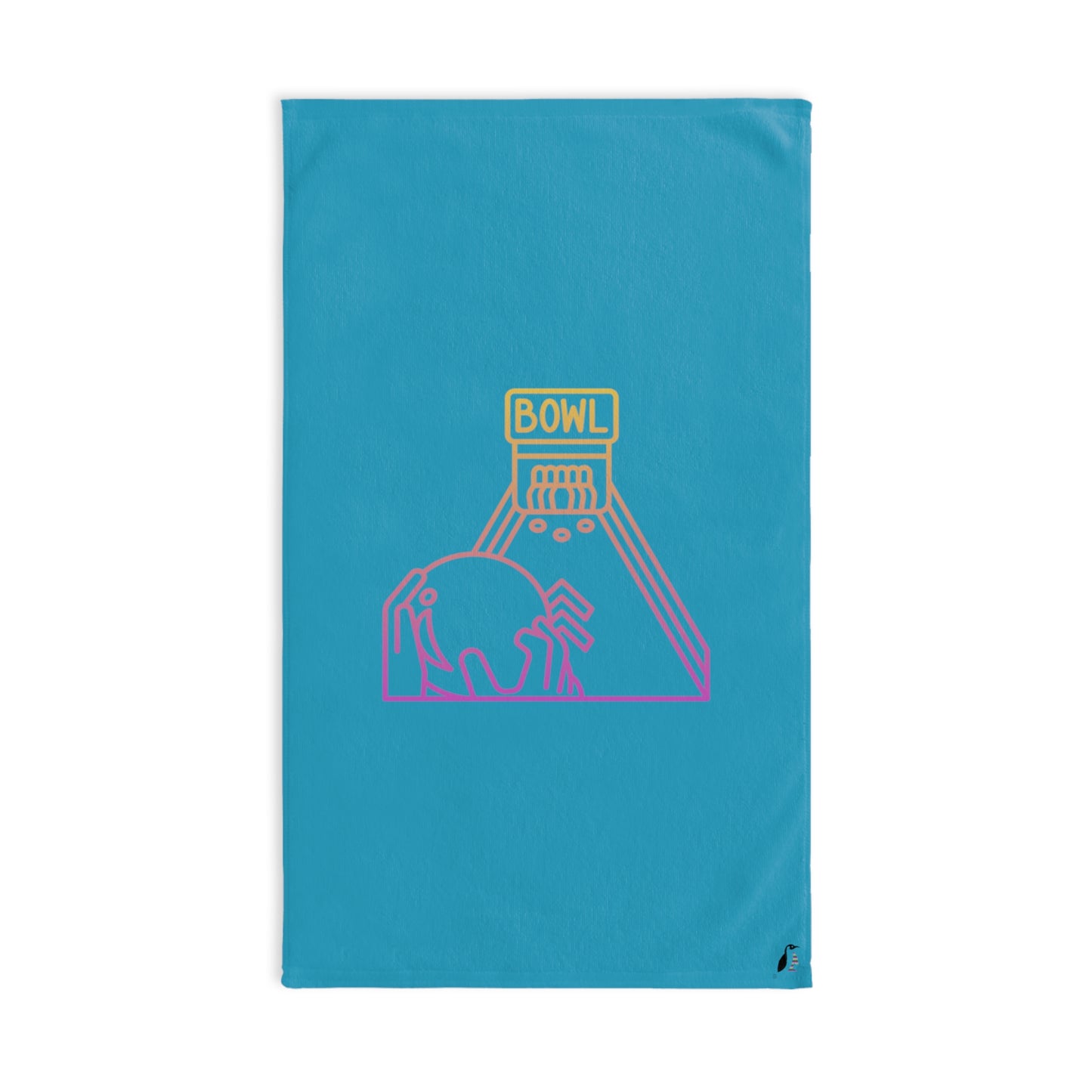 Hand Towel: Bowling Turquoise
