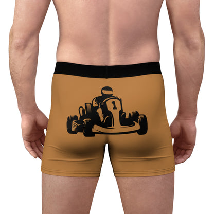 Men's Boxer Briefs: Racing Lite Brown