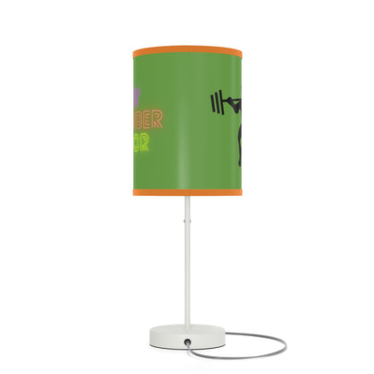 Lamp on a Stand, US|CA plug: Weightlifting Green