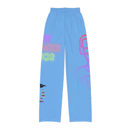 Kids Pajama Pants: Gaming Lite Blue