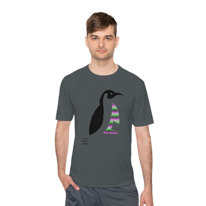 Moisture Wicking Tee: Crazy Penguin World Logo #1