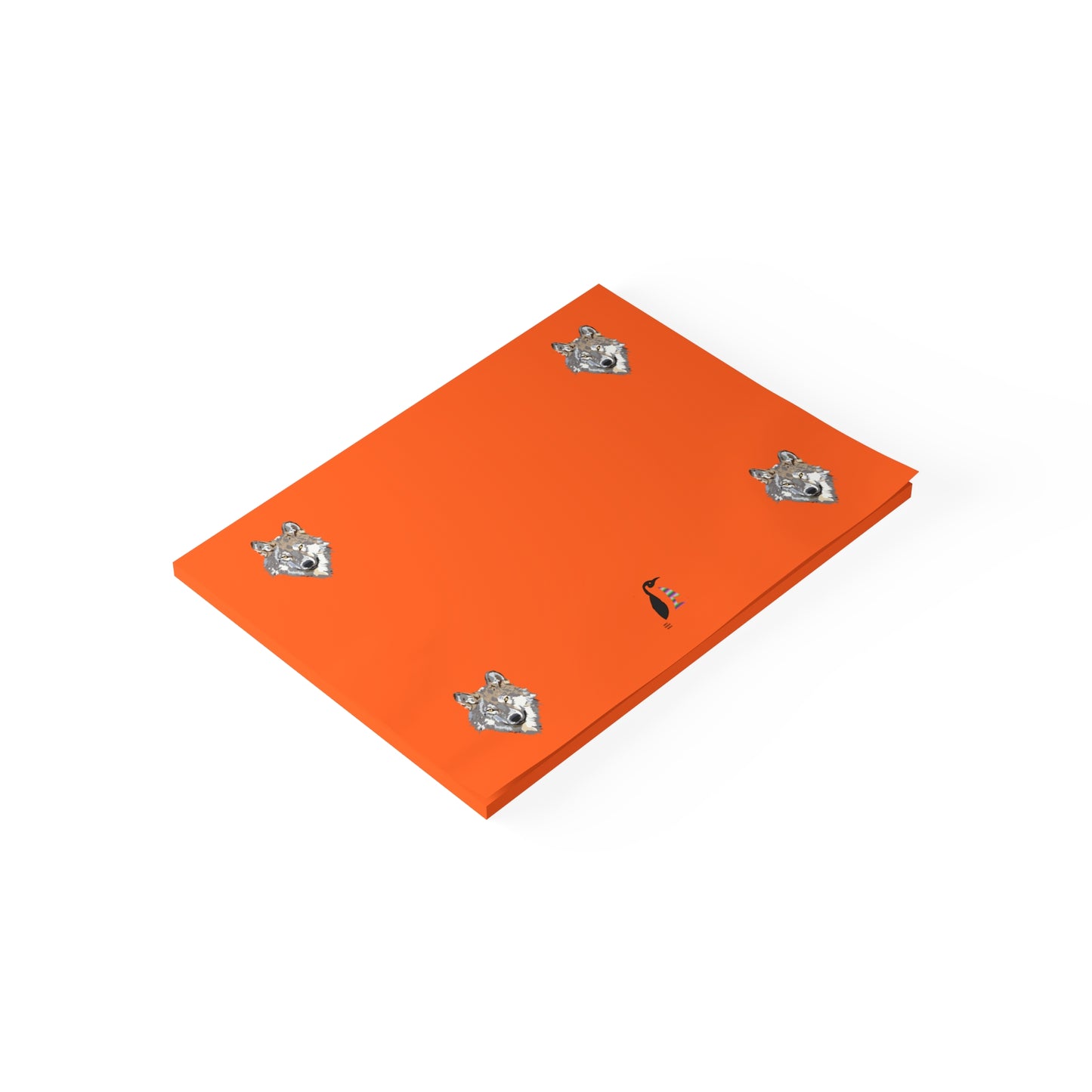 Post-it® Note Pads: Wolves Orange