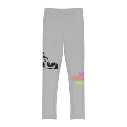 Youth Full-Length Leggings: Racing Lite Grey