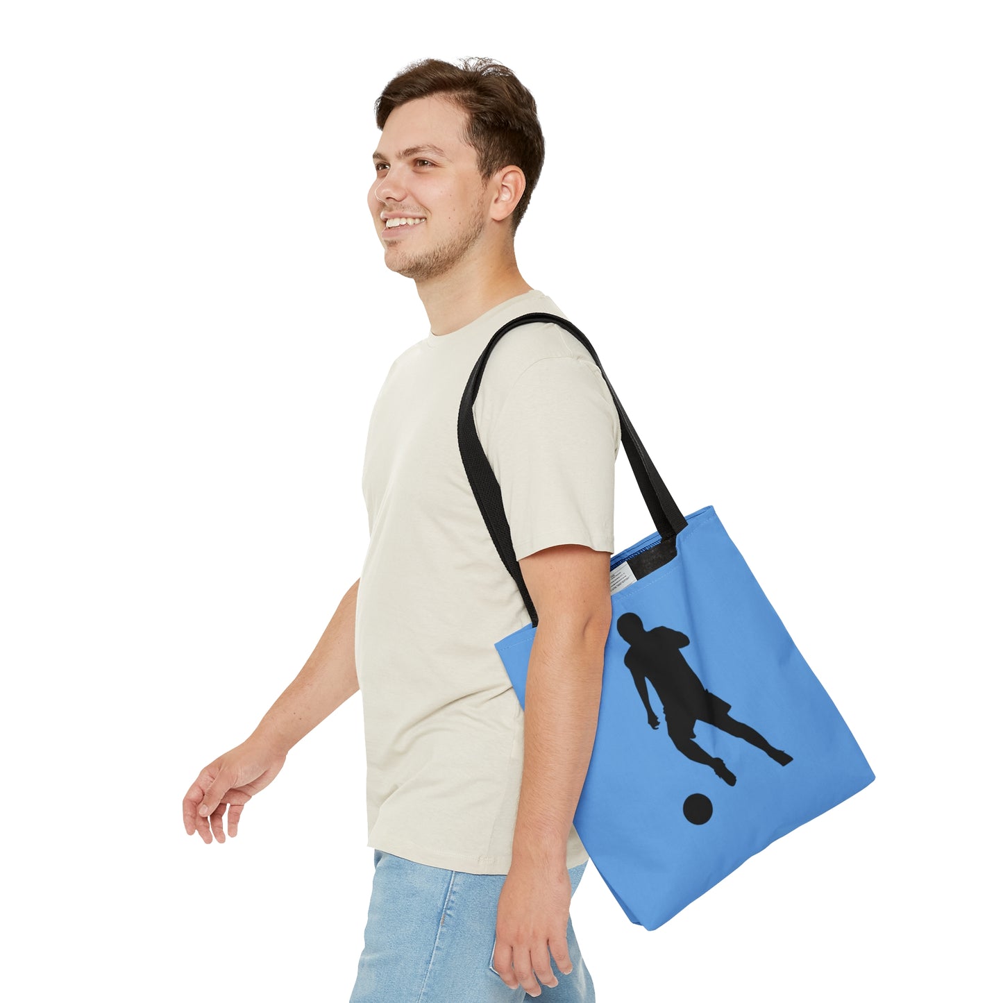 Tote Bag: Soccer Lite Blue