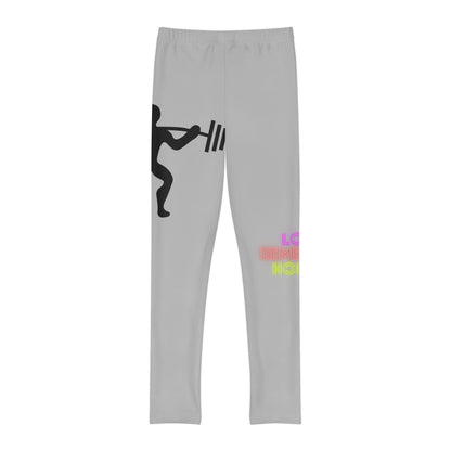 Youth Full-Length Leggings: Weightlifting Lite Grey