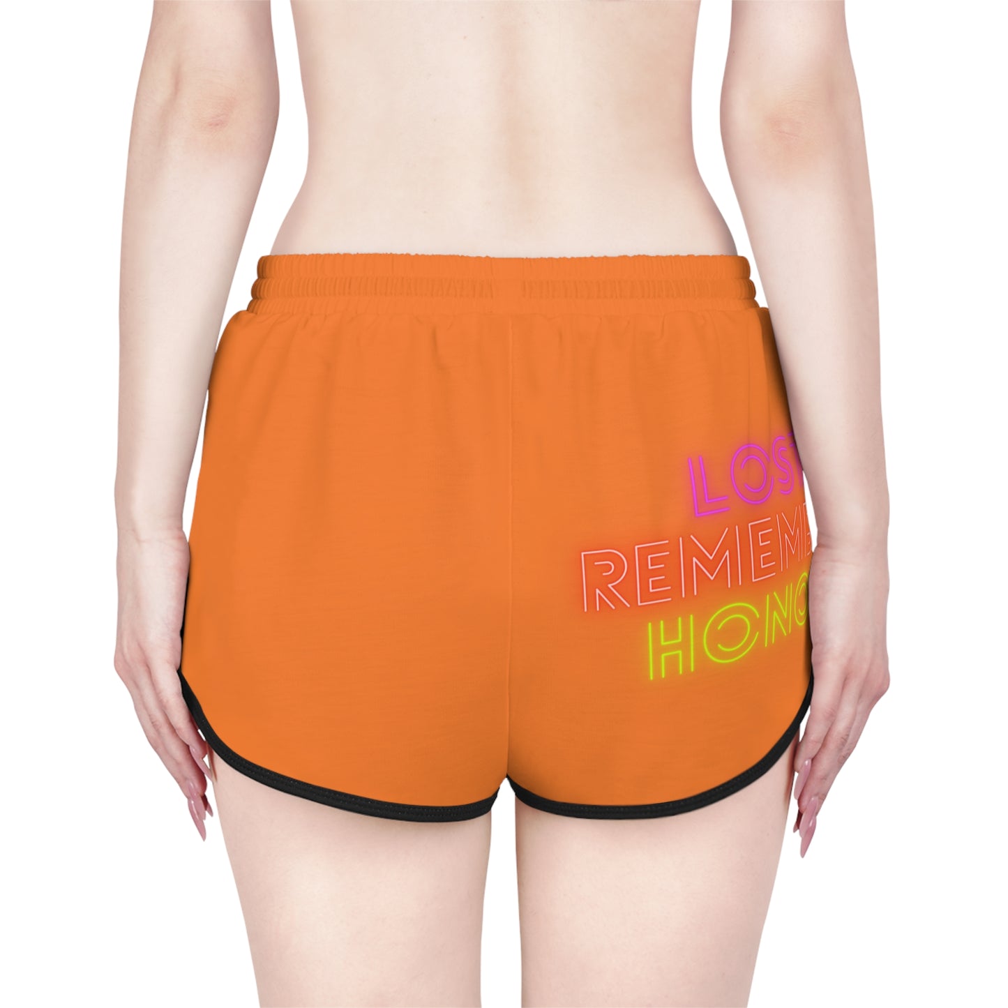 Women's Relaxed Shorts: Crazy Penguin World Logo Crusta