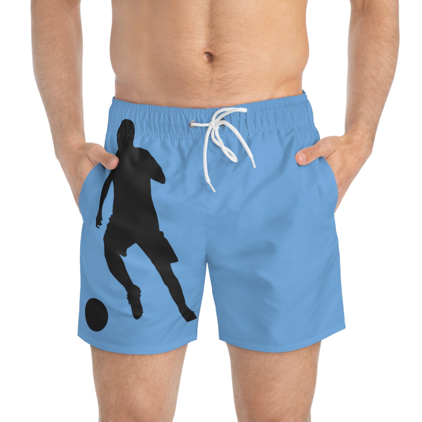 Swim Trunks: Soccer Lite Blue