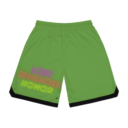 Basketball Rib Shorts: Weightlifting Green