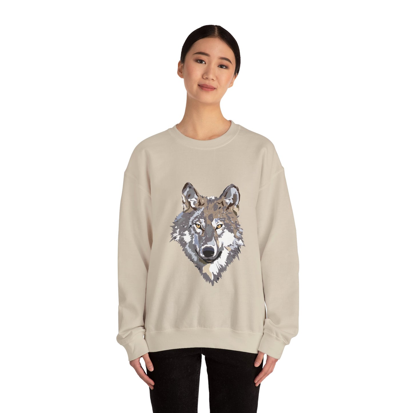 Heavy Blend™ Crewneck Sweatshirt: Wolves #1