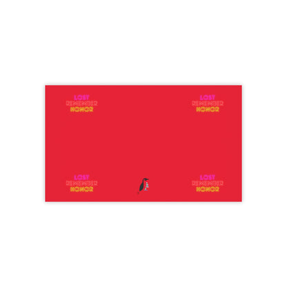 Post-it® Note Pads: Lost Remember Honor Dark Red