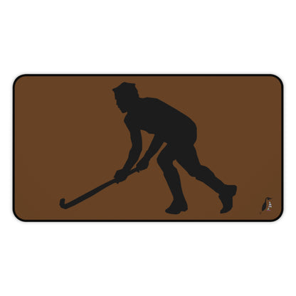 Desk Mat: Hockey Brown