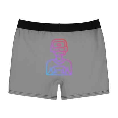 Men's Boxer Briefs: Gaming Grey