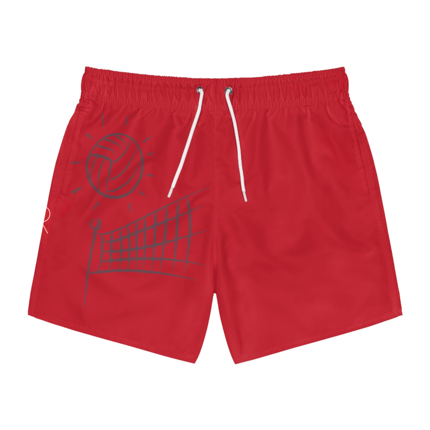 Swim Trunks: Volleyball Dark Red