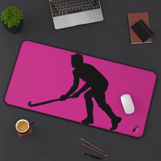 Desk Mat: Hockey Pink