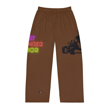 Men's Pajama Pants: Racing Brown