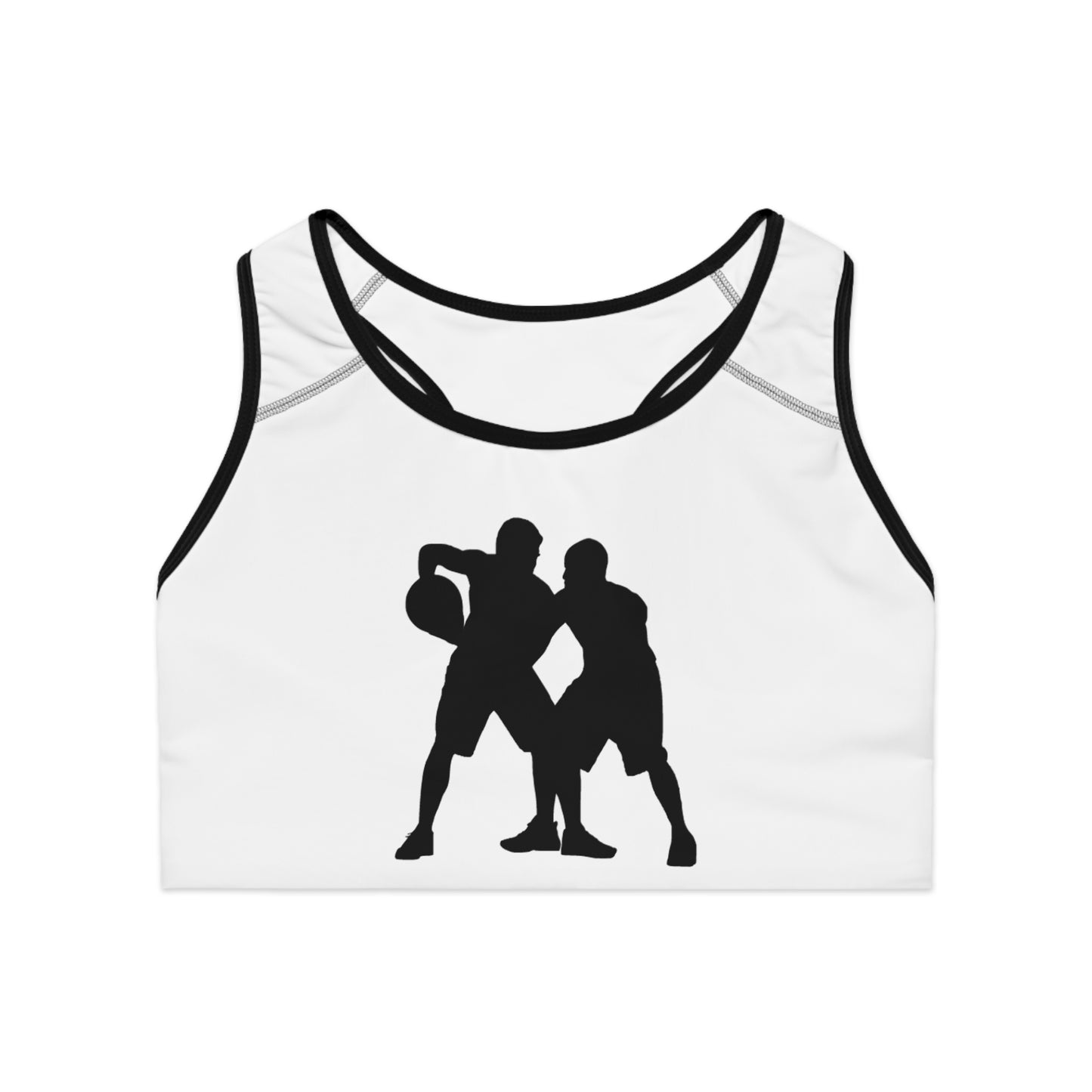 Sports Bra: Basketball White