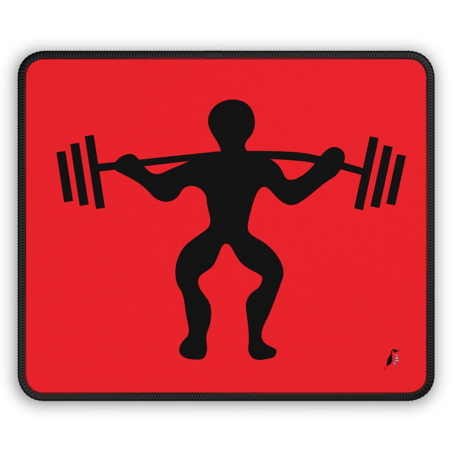 Gaming Mouse Pad: Weightlifting Red