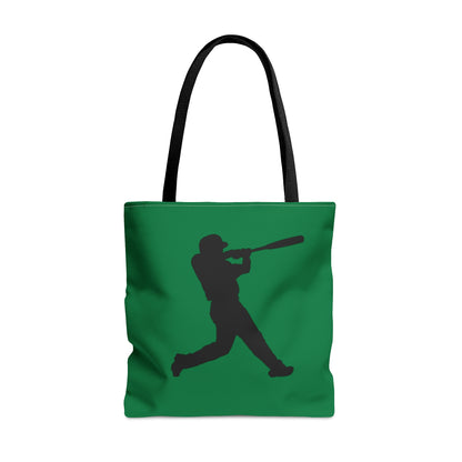 Tote Bag: Baseball Dark Green