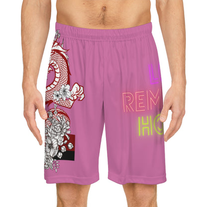 Basketball Shorts: Dragons Lite Pink