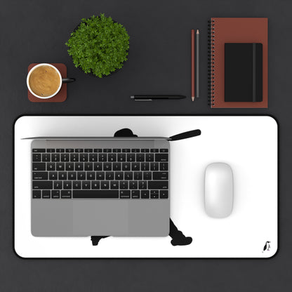 Desk Mat: Baseball White