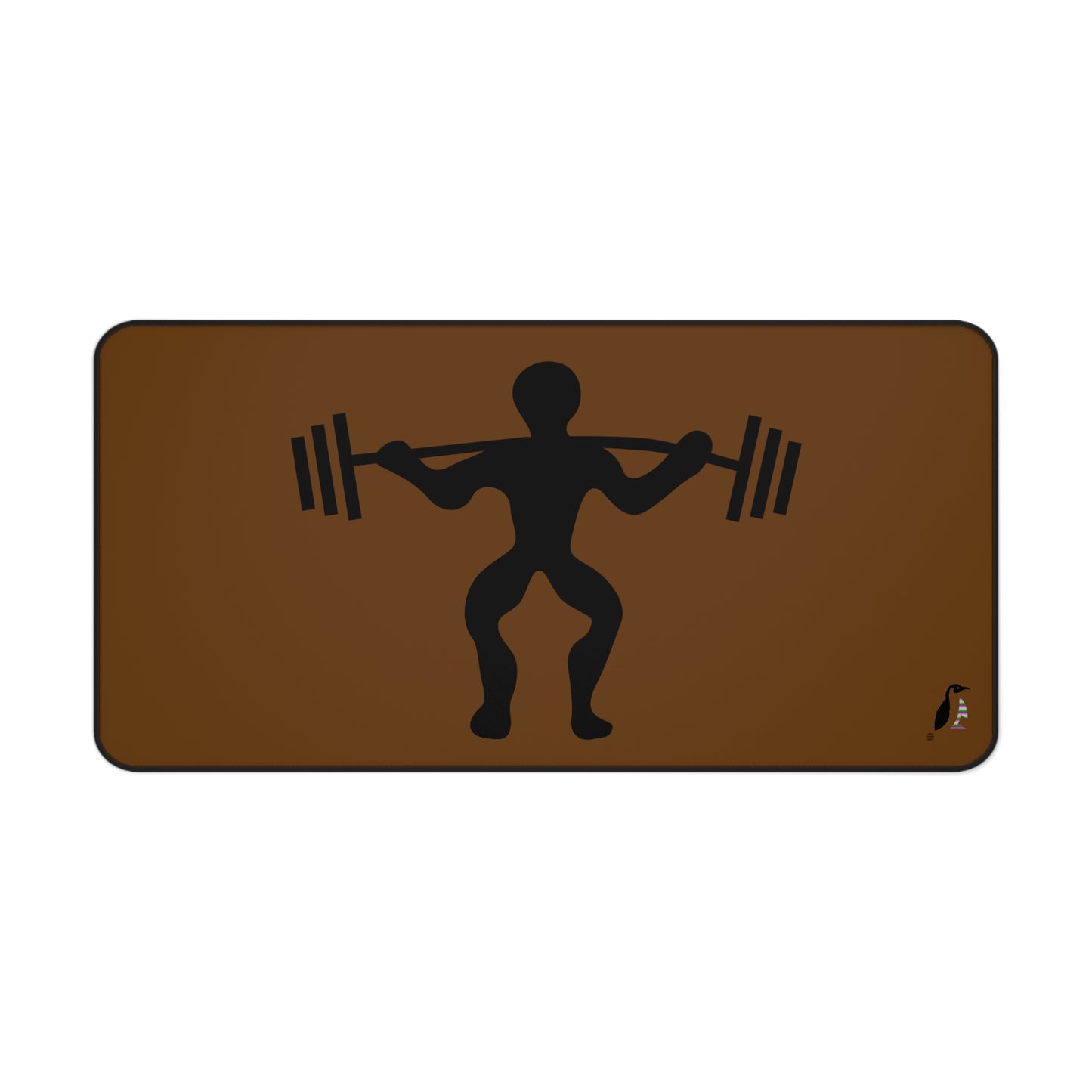 Desk Mat: Weightlifting Brown