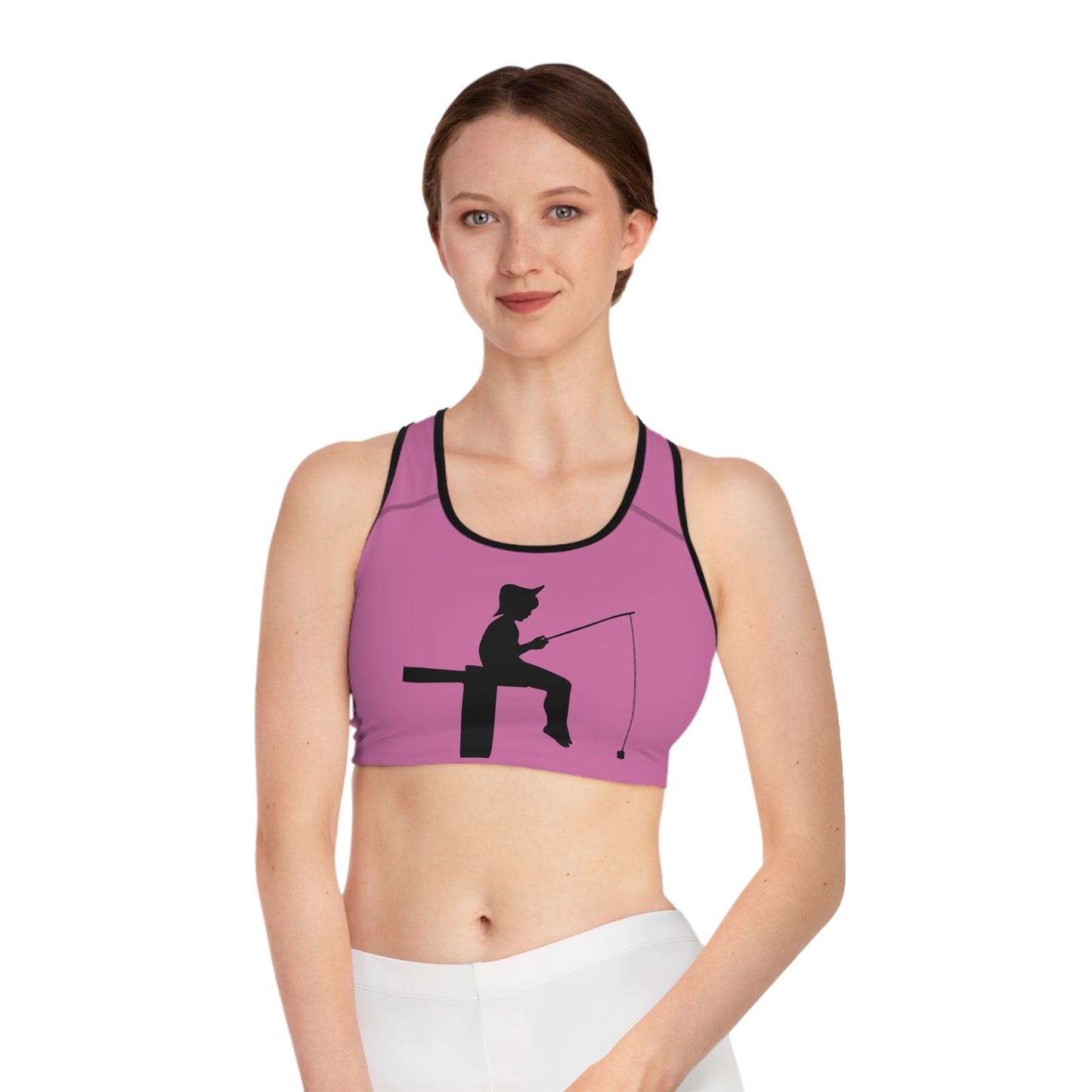 Sports Bra: Fishing Lite Pink