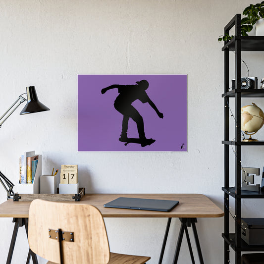 Gloss Posters: Skateboarding Lite Purple