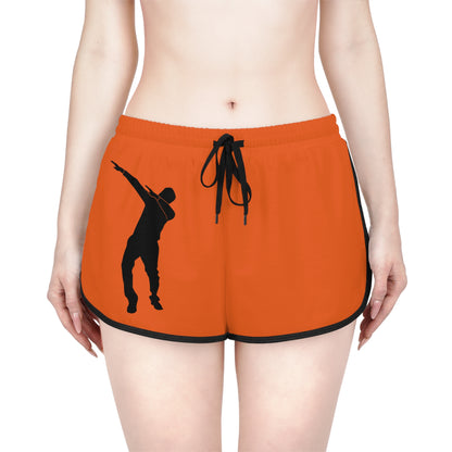 Women's Relaxed Shorts: Dance Orange