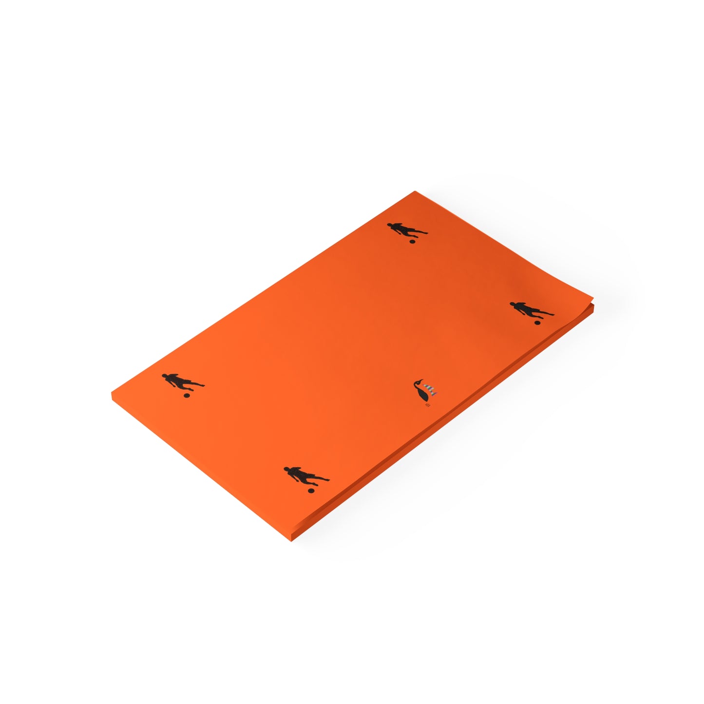 Post-it® Note Pads: Soccer Orange